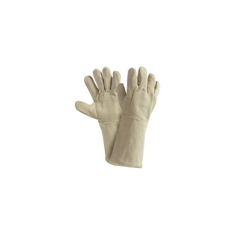 GUANTI COTONE  ANTICALORE CM.35 TG.U.