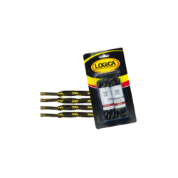 KIT 2 PAIA STRINGHE NERO/GIALLE L.100 CM