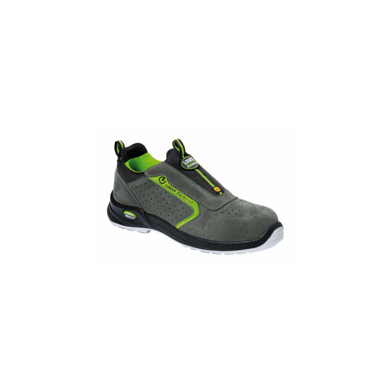 SCARPA BASSA GRIGIA/VERDE S/LACCI S1PS FO SR ESD