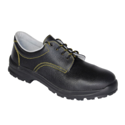 SCARPE BASSE S3 HRO PELLE NERA MAGGIORATE INOX