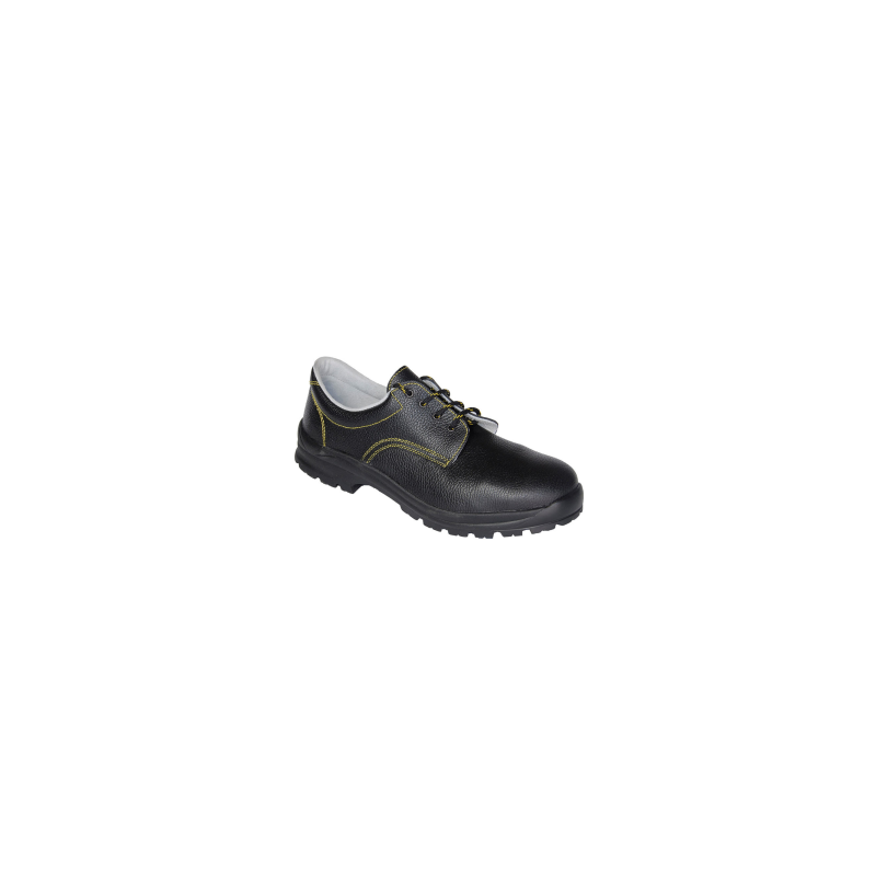 SCARPE BASSE S3 HRO PELLE NERA MAGGIORATE INOX
