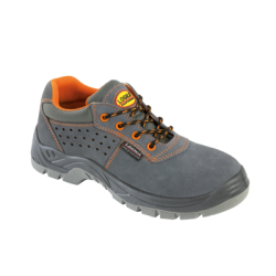 SCARPA BASSA SCAMOSCIATA GRIGIA S1P