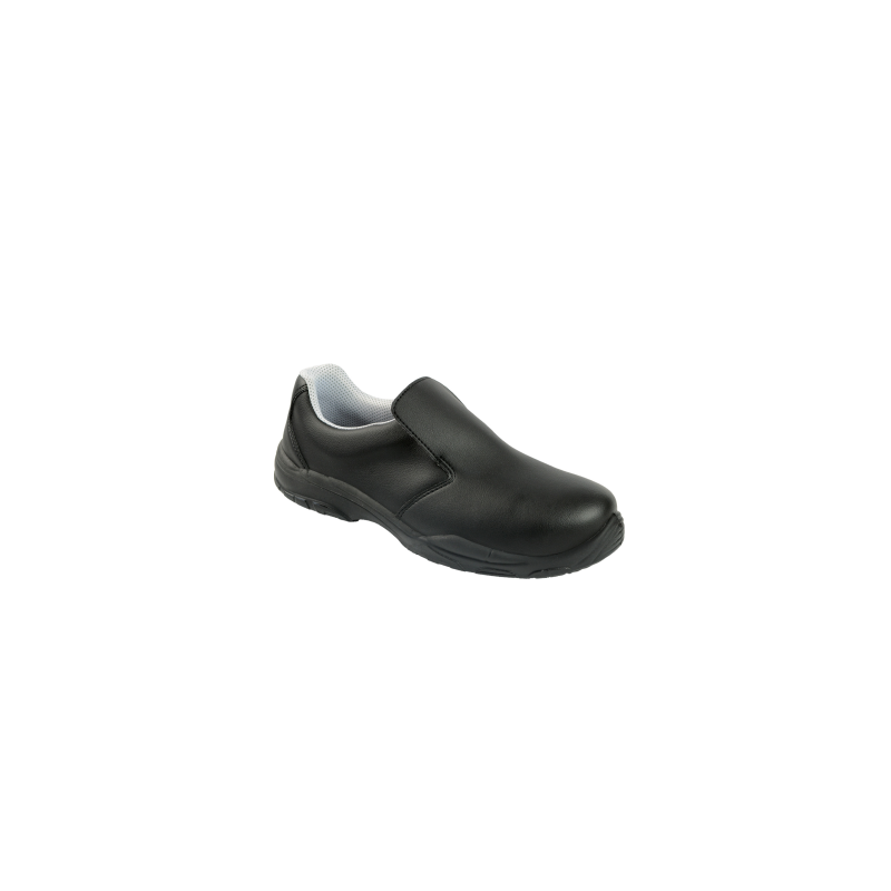 SCARPA BASSA MICROFIBRA NERA S/LACCI S2 FO SR
