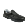 SCARPA BASSA MICROFIBRA NERA S/LACCI S2 FO SR