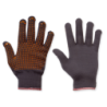 GUANTI NYLON PUNTINATI GRIGIO ARANCIO