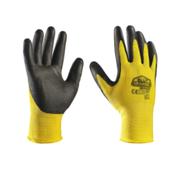 GUANTO POLIURETANO GIALLO NERO