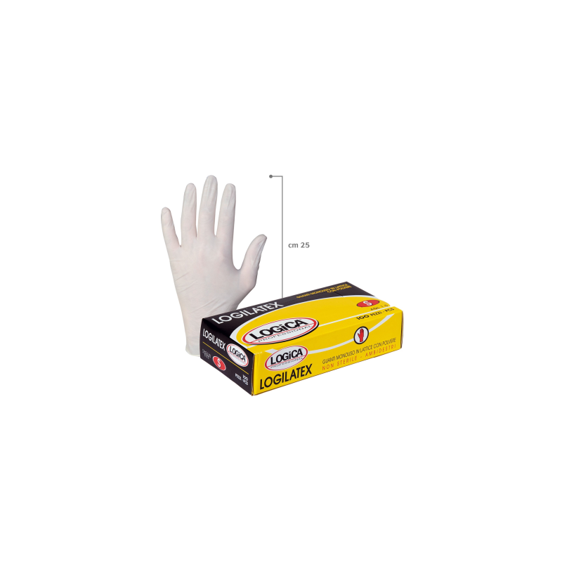 GUANTI LATTICE AQL1,5 100PZ C/POL