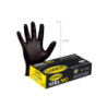 GUANTO NITRILE NERO 7 GR. CF.100 PZ