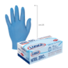 GUANTI NITRILE BLU SENZA POLVERE 100PZ