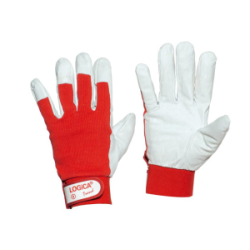 GUANTO FIORE ROSSO D/TELA CON STRAP