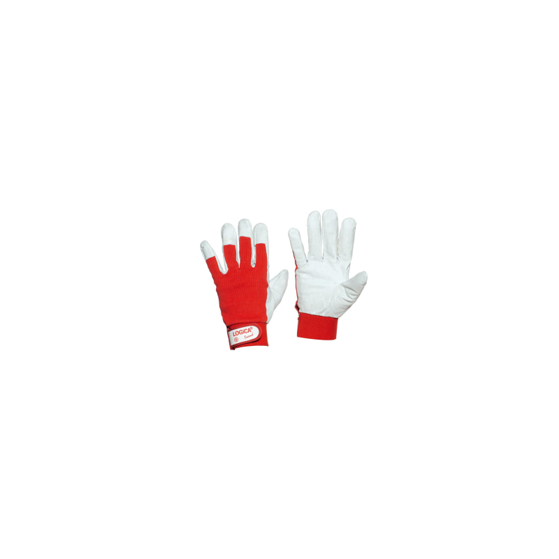 GUANTO FIORE ROSSO D/TELA CON STRAP