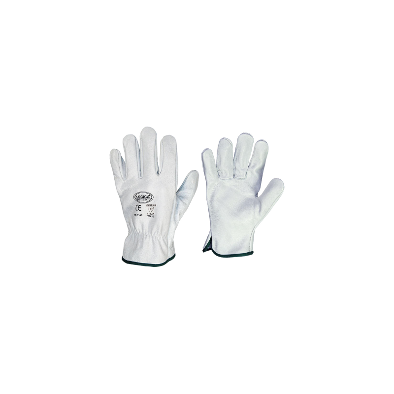 GUANTI PELLE FIORE BOVINO BIANCO