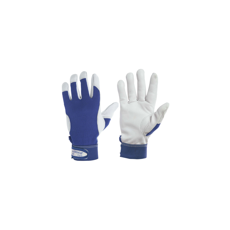 GUANTO FIORE BLU D/MAGLIA CON STRAP