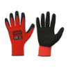 GUANTO IN SCHIUMA DI LATTICE NERO ROSSO
