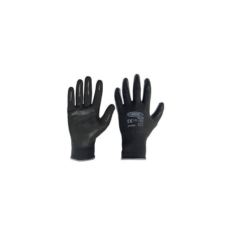 GUANTO POLIESTERE/NITRILE NERO