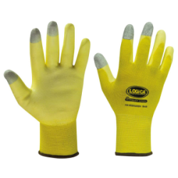GUANTO NYLON GIALLO SPALM.PU DITA TOUCH