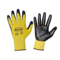 GUANTO GIALLO SPALMATO NITRILE NERO
