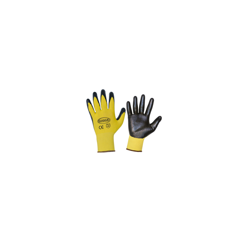 GUANTO GIALLO SPALMATO NITRILE NERO