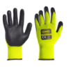 GUANTO GIALLO FLUO NITRILE NERO D/AREATO
